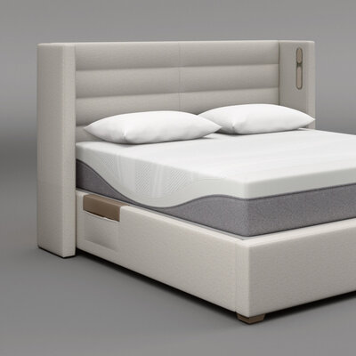 マットレス reburn Horizontal Split Channel Upholstered Bed | Sleep Number